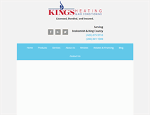 Tablet Screenshot of kingsheating.com